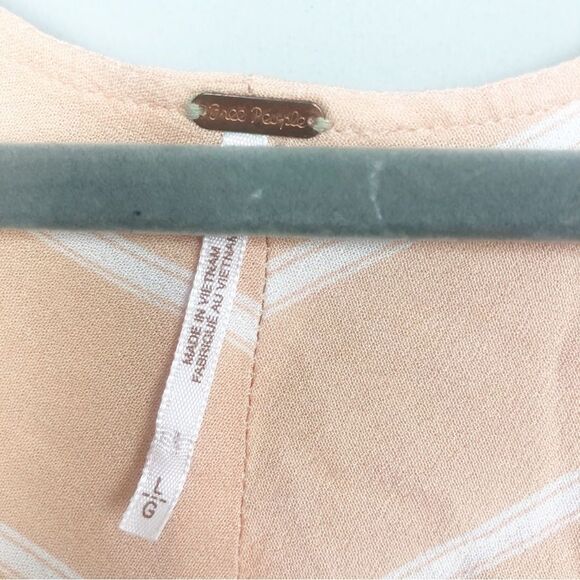 FREE PEOPLE | Samifran Petal Combo Ruffle Long Sleeve Top Women’s Size Large - Picture 9 of 14